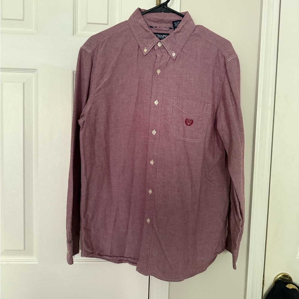Chaps Men's Button-Down Shirt in Dusty Mauve